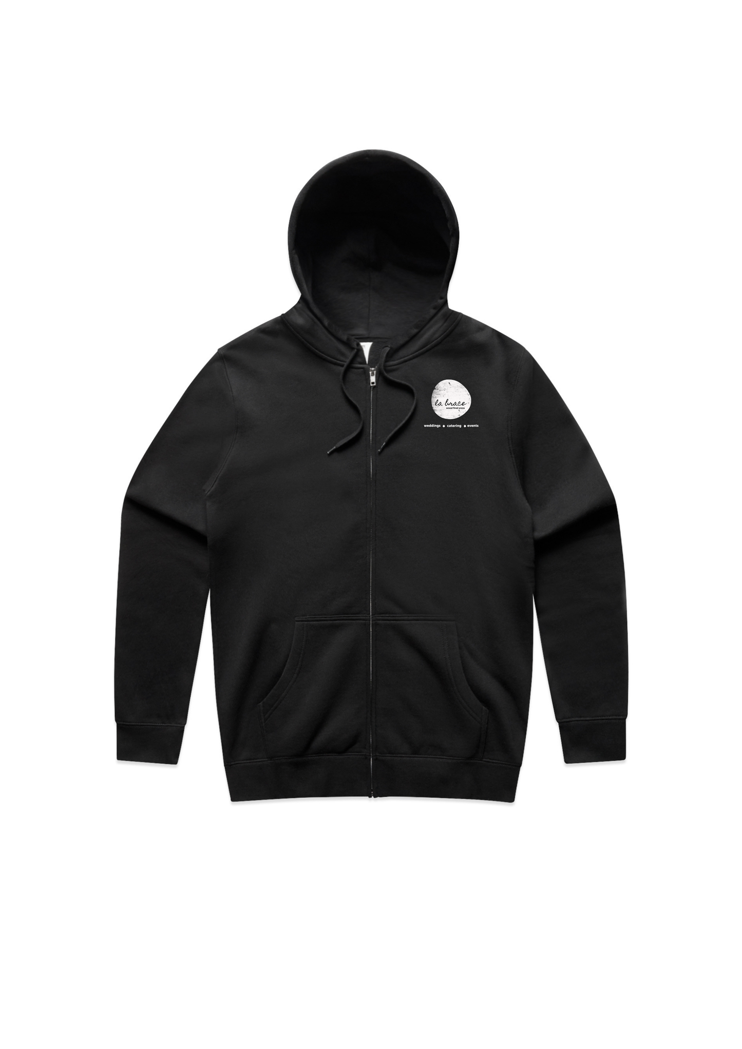 Custom Mens Stencil Zip Hood - La Brace