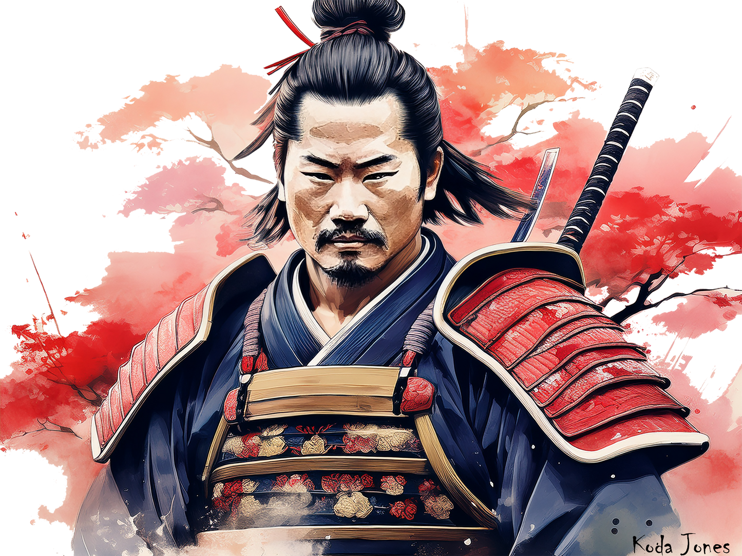Japanese Samurai Mug - Takeshi