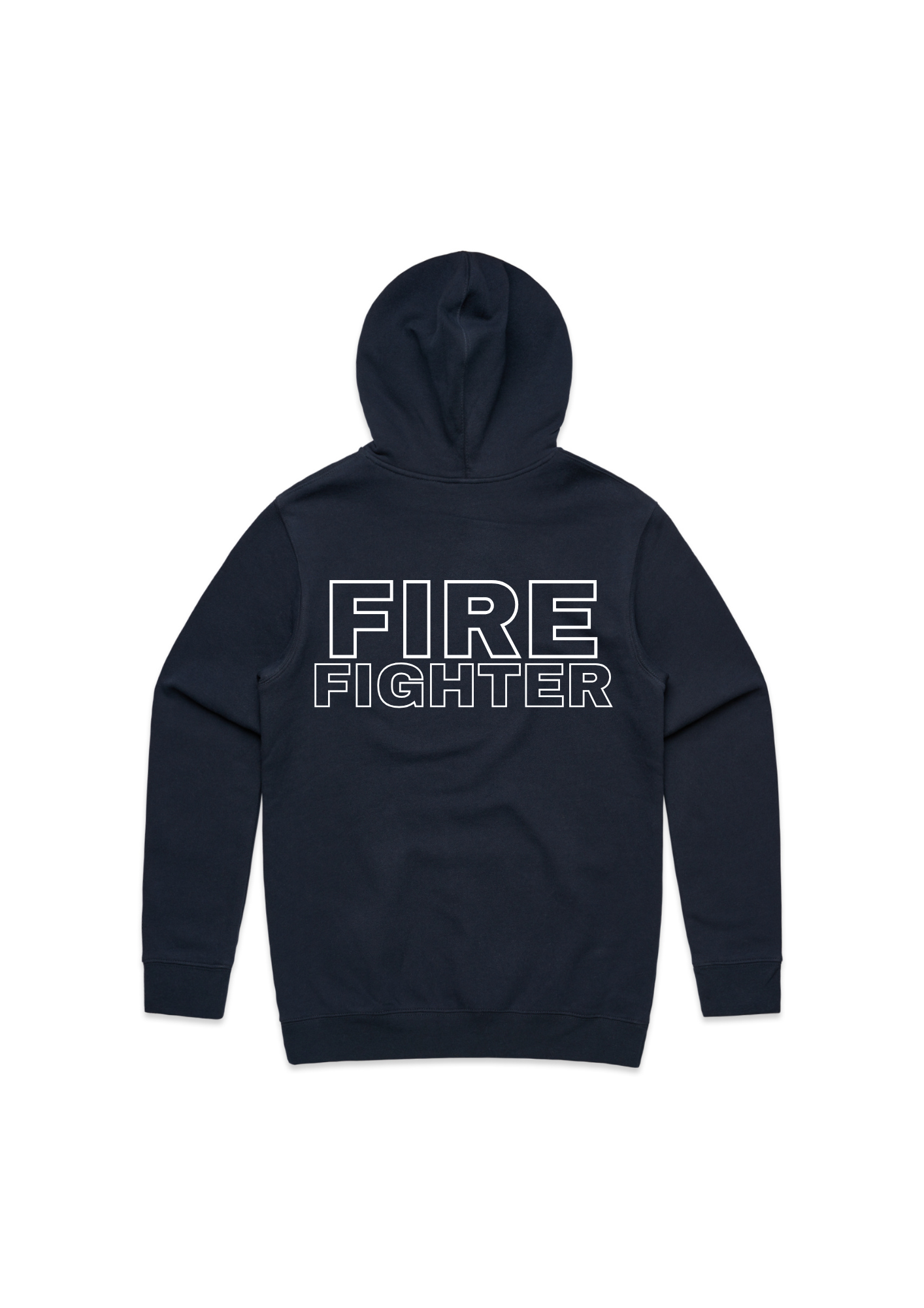 Unisex Hoddies With Fire Fighter Or Emblem To Pocket & Fire Fighter On Back