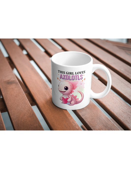 Mug - This Girl Love Axolotls