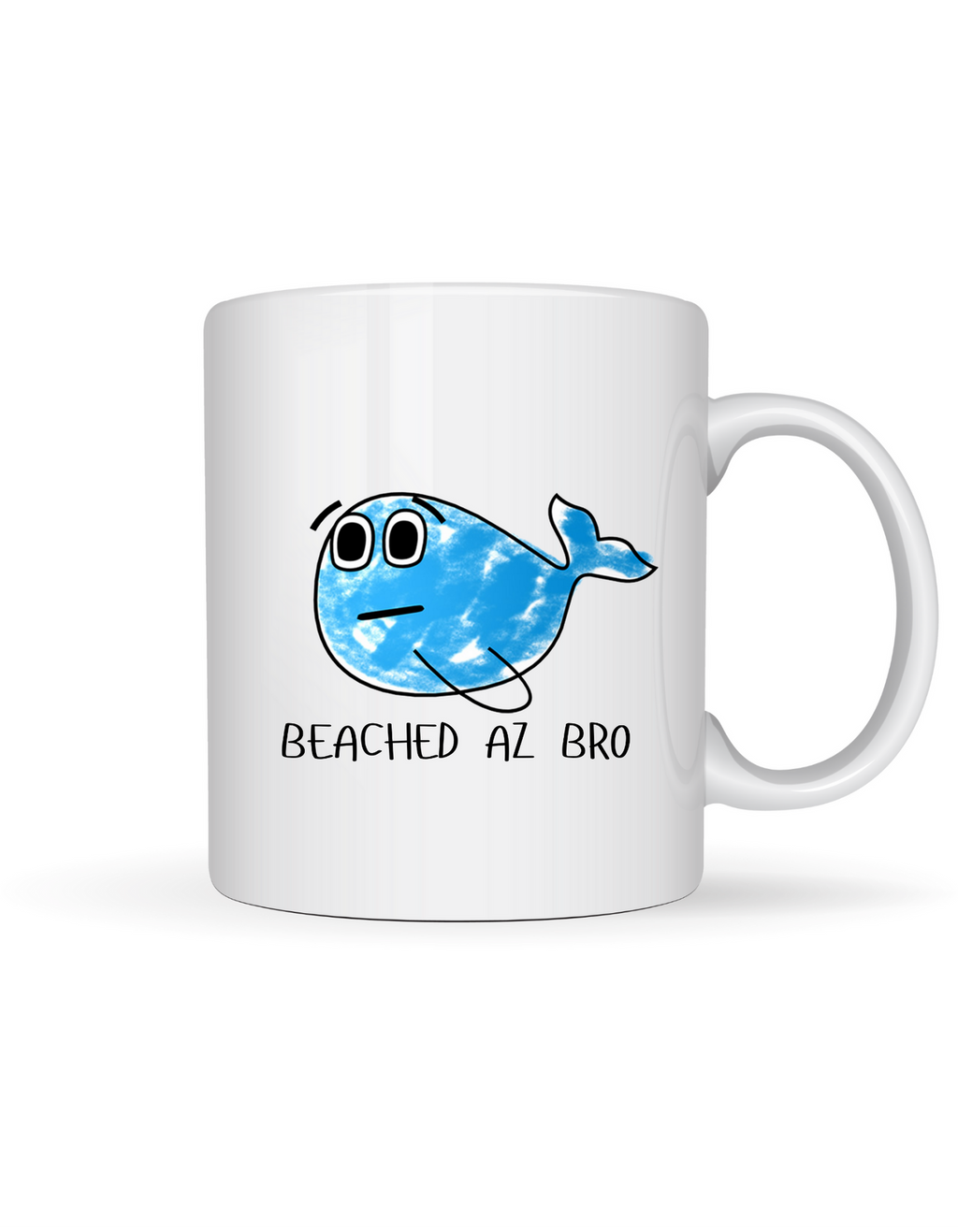 Beached Az Bro T-Shirt – Funny Whale Cartoon Tee