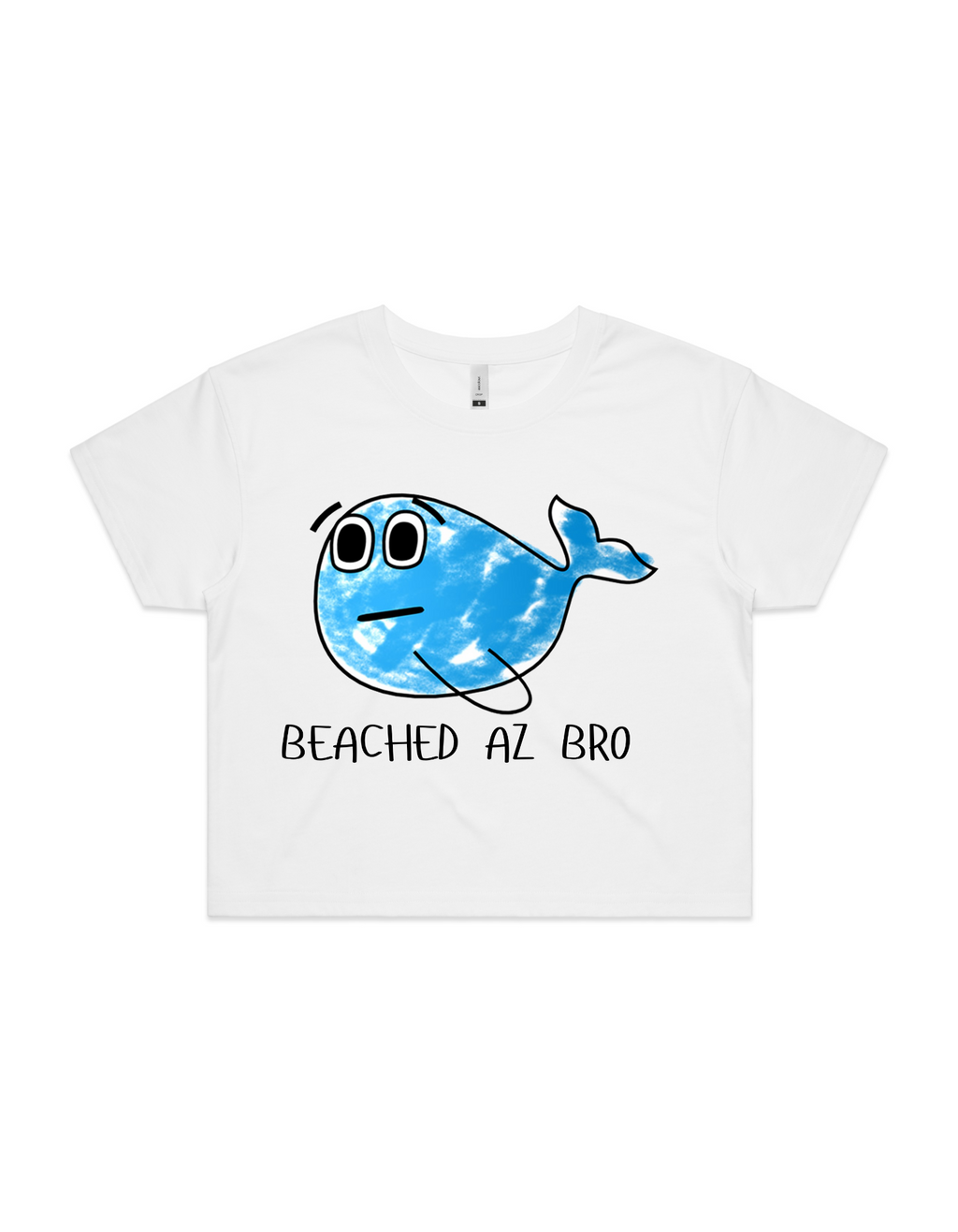Beached As, Bro – Women’s CropTee Shirt