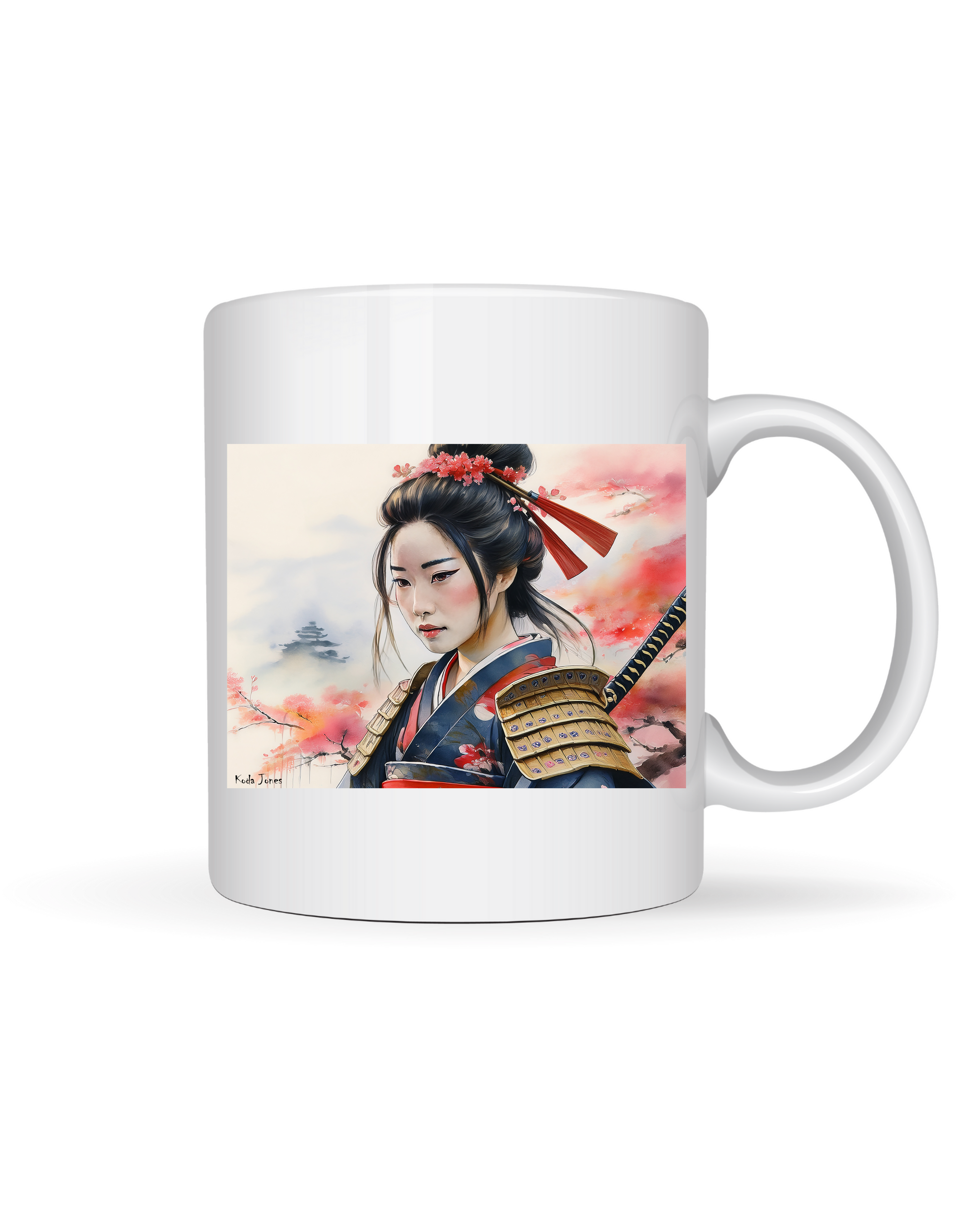 Japanese Samurai Mug - Sakura