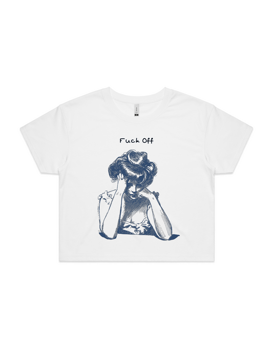 Womens Crop Tee Shirt Having A Bad Day