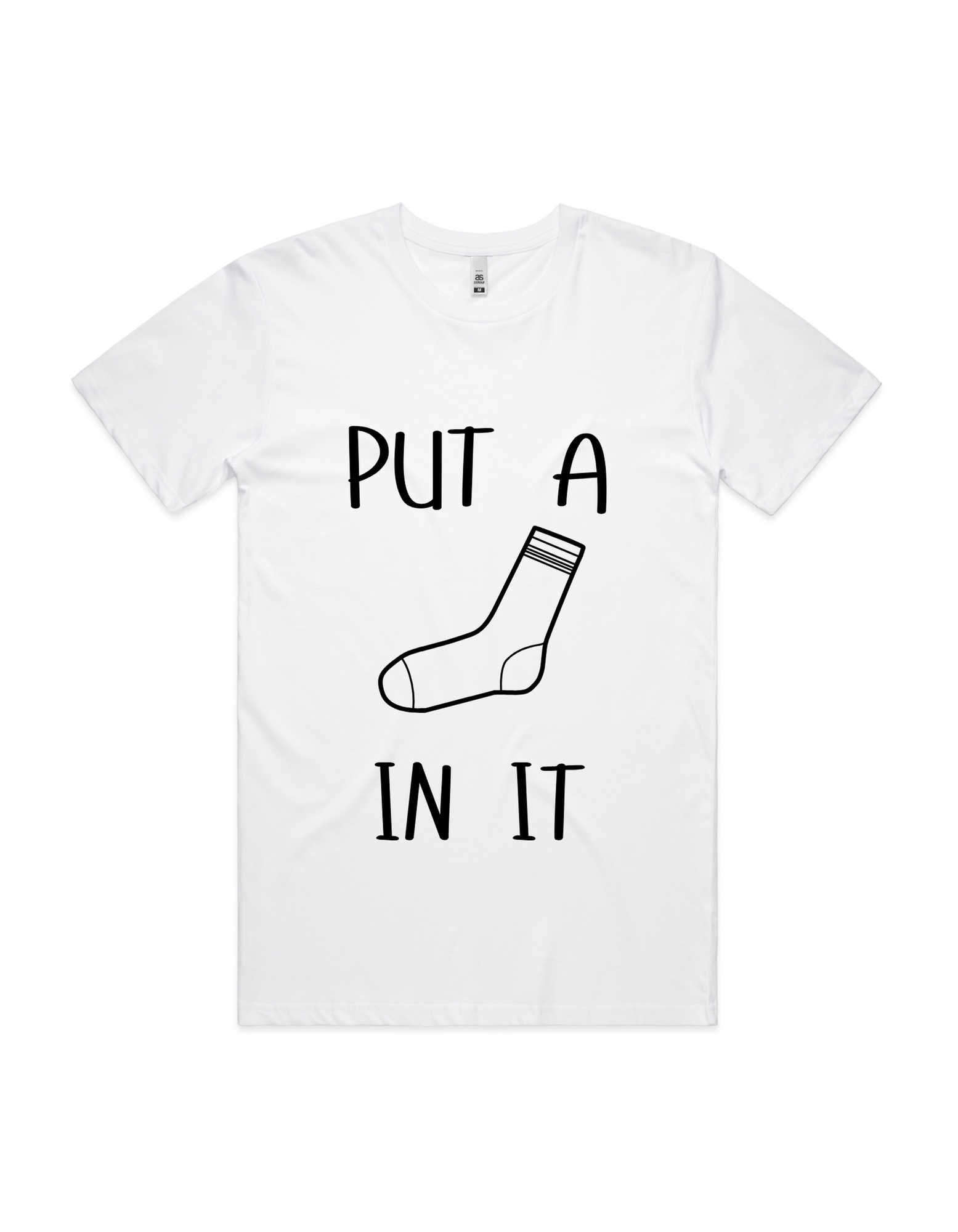 Mens Put a Sock in It Tee Shirt