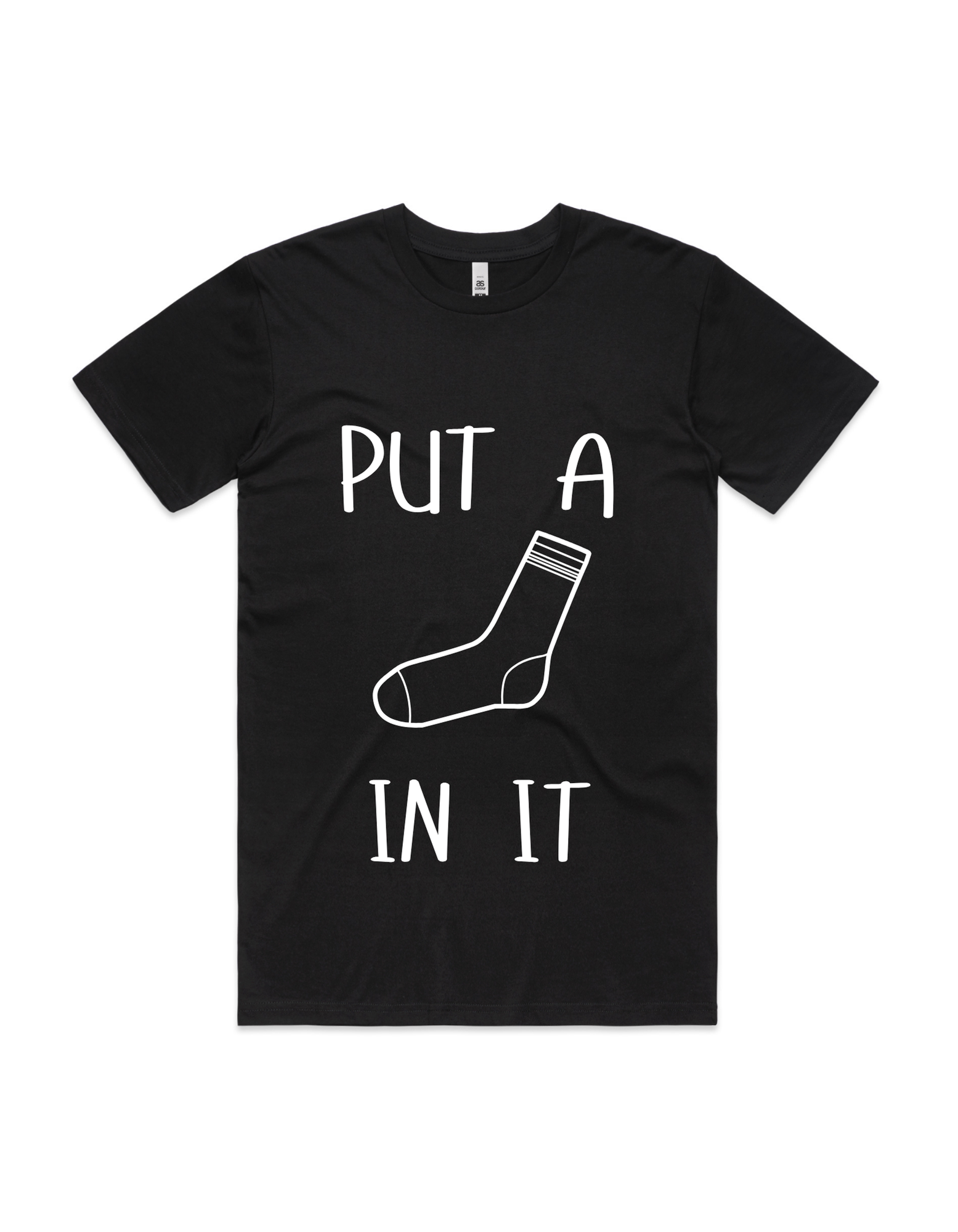 Mens Put a Sock in It Tee Shirt