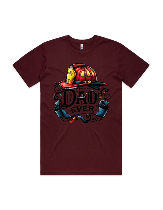 Men's T-Shirt - Best Dad Ever, Firefighter