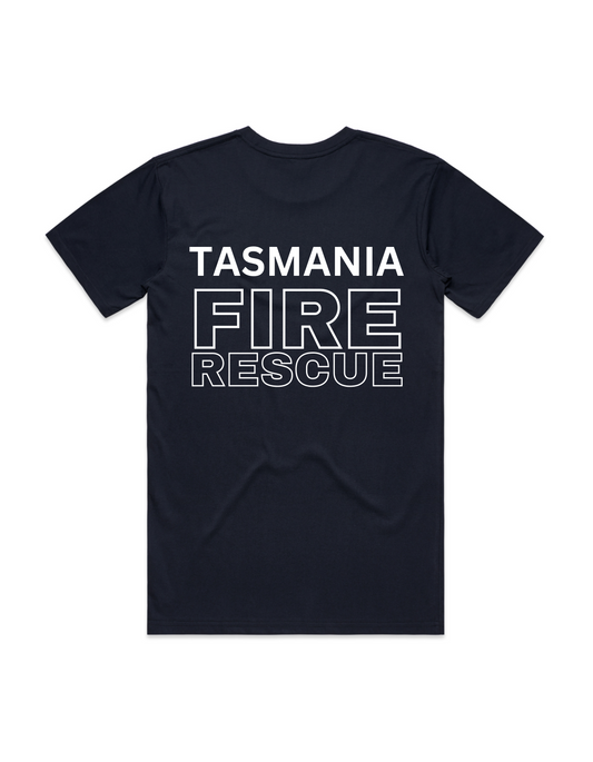 Fire Fighter Tasmania Volunteer Mens Tee Shirt