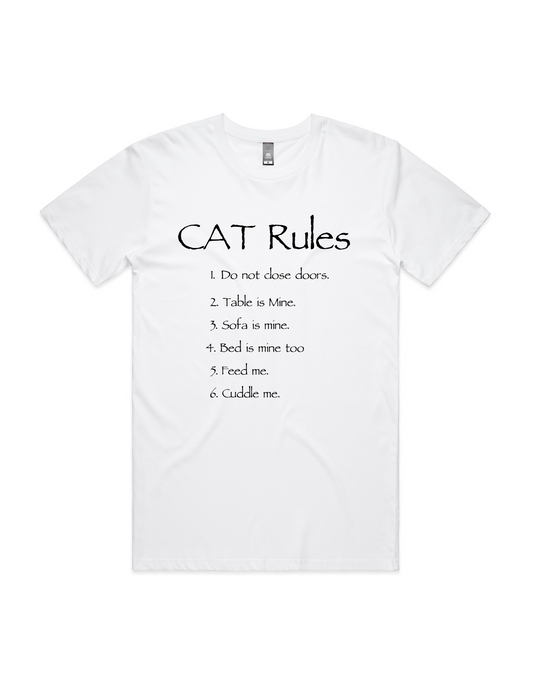 Cat Rules Mens Tee Shirt