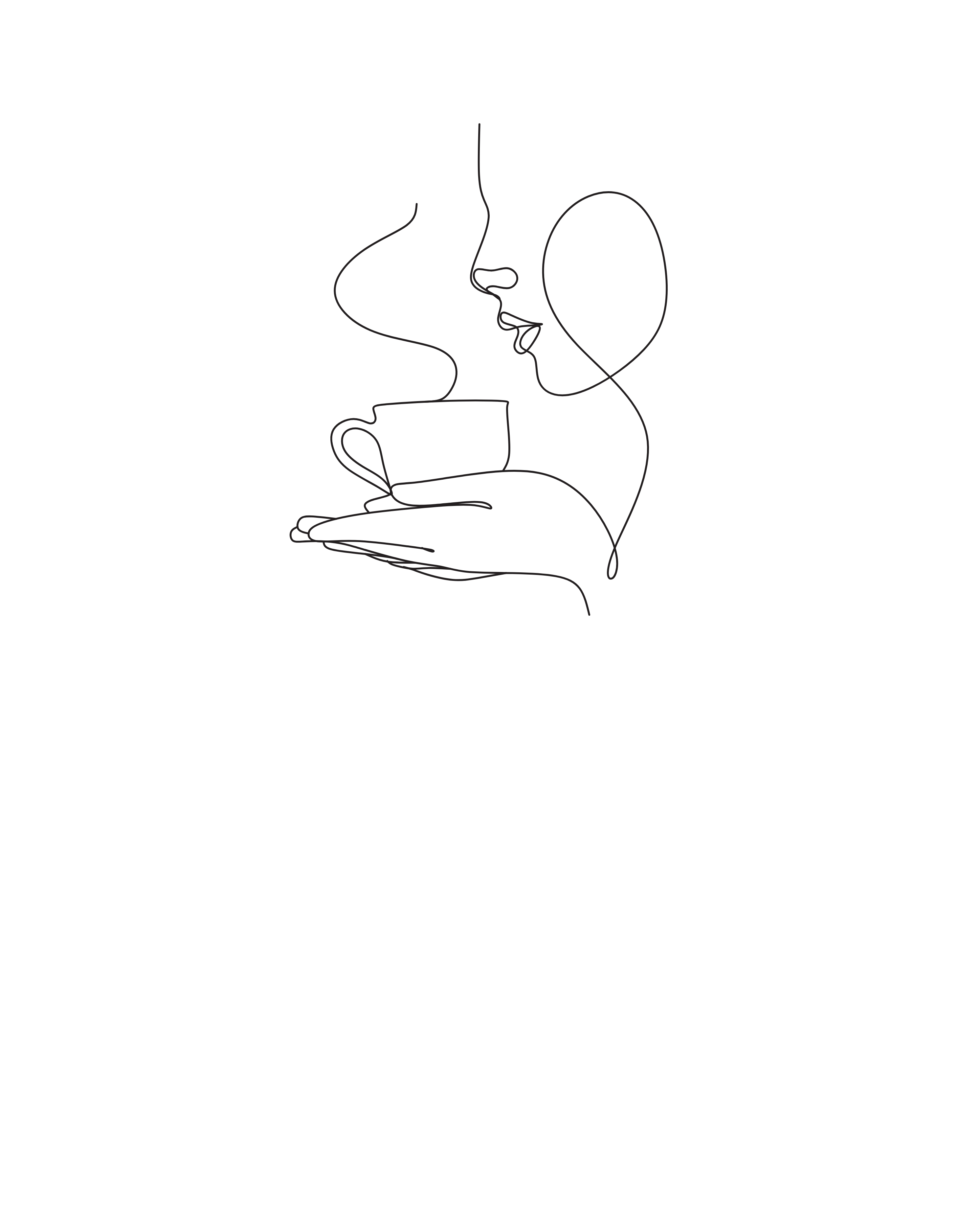 Mug - Minimalist Coffee Line Art Mug