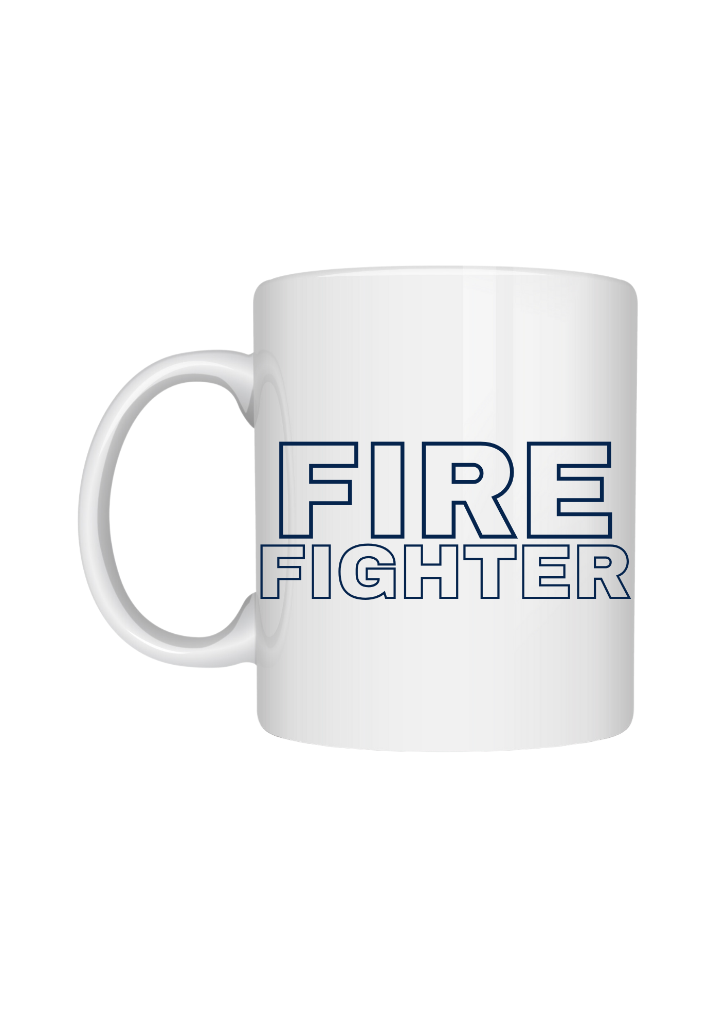 Fire Fighter Coffee Mug – Custom Brigade Logo & Personalized Name