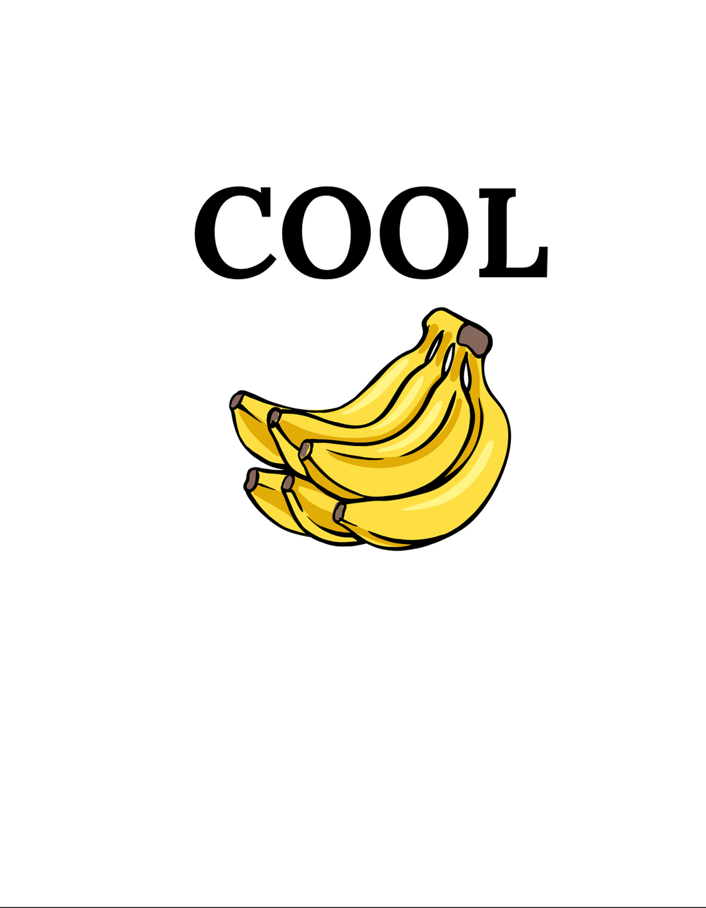 Cool Bananas Men’s Graphic T-Shirt | Funny Banana Tee | Casual Humour Shirt for Him