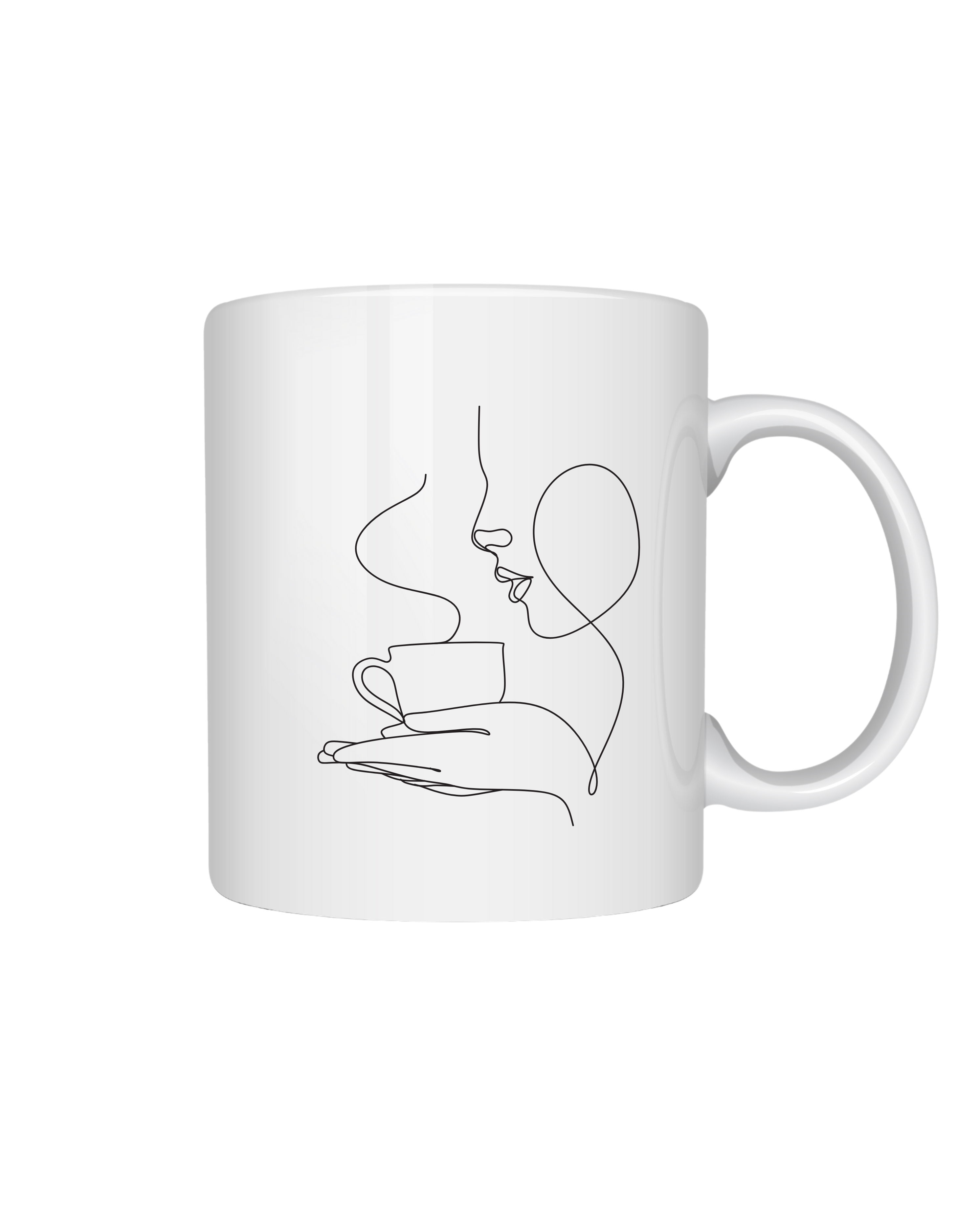 Mug - Minimalist Coffee Line Art Mug