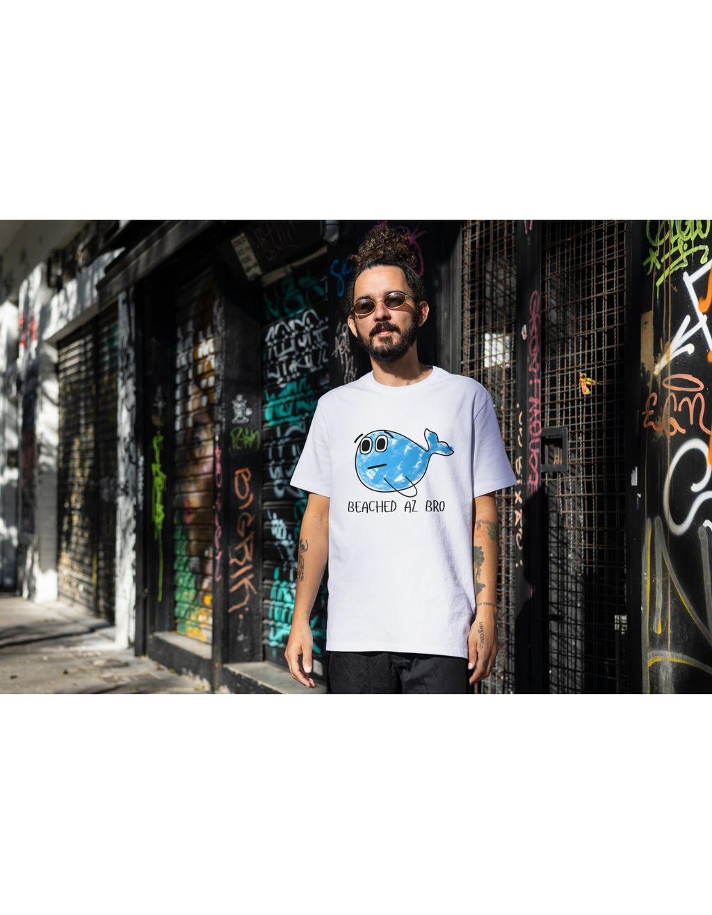 Beached Az Bro T-Shirt – Funny Whale Cartoon Tee