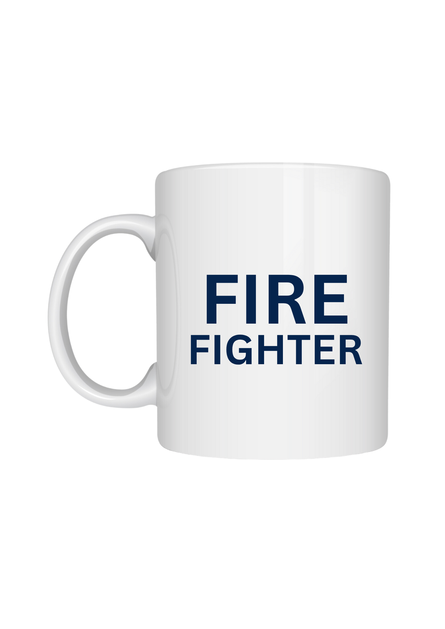 Fire Fighter Coffee Mug – Custom Brigade Logo & Personalized Name