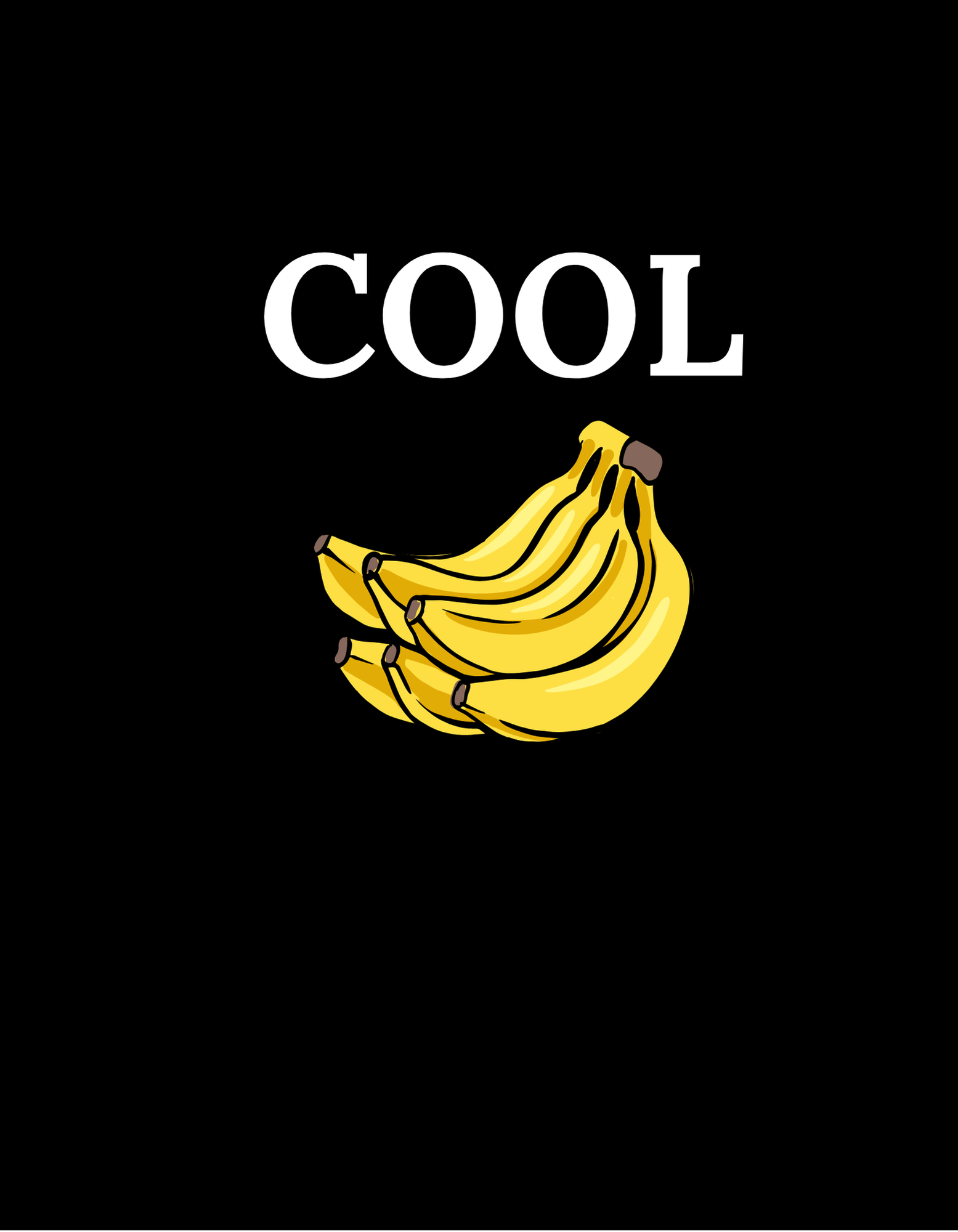 Cool Bananas Men’s Graphic T-Shirt | Funny Banana Tee | Casual Humour Shirt for Him