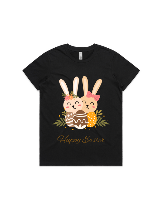 Womesn Easter Tee - Bunny Eggs