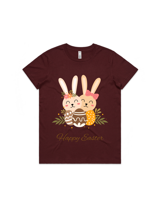 Women's easter Tee - Bunny Eggs