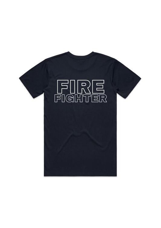 Mens Volunteer Fire Fighter Tee Shirt Custom Print