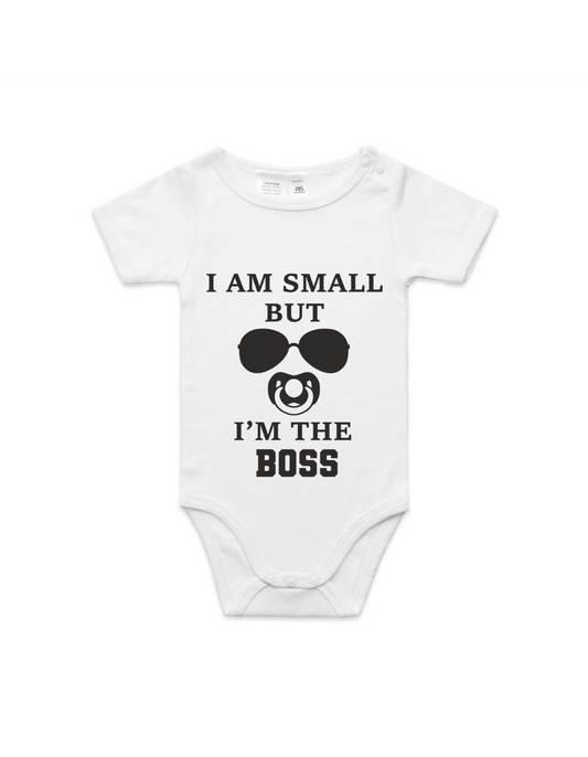 Infant - I Am Small But Im The Boss Onesie