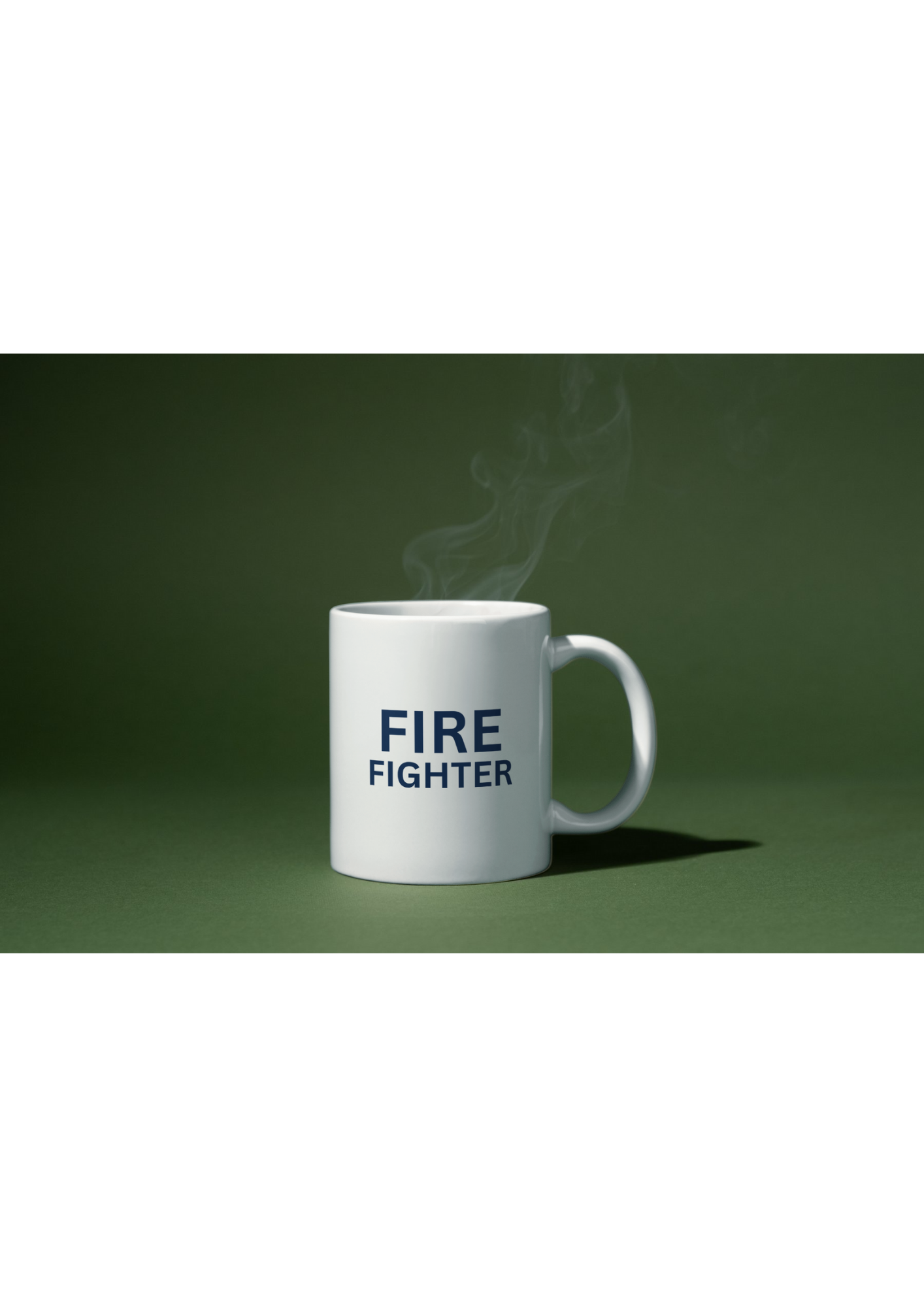 Fire Fighter Coffee Mug – Custom Brigade Logo & Personalized Name