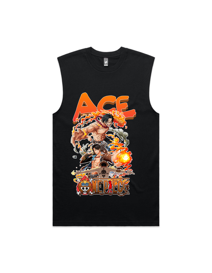 Japanese Anime Ace Mens Tank Top