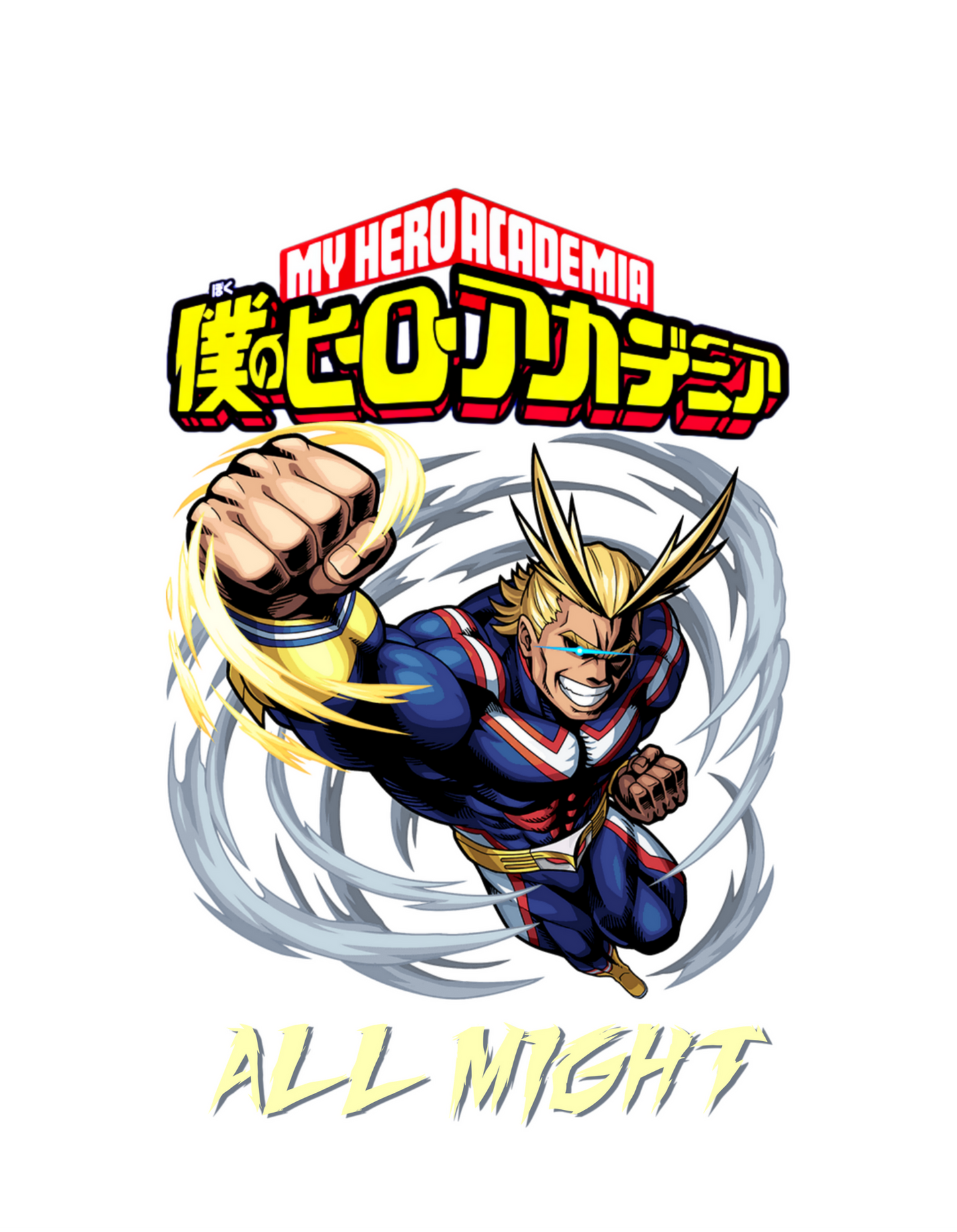 Japanese Anime All Might Mens Tank Top