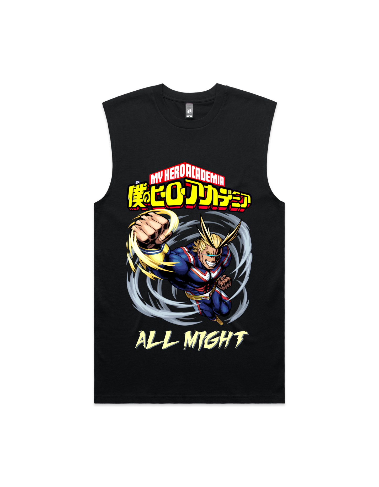 Japanese Anime All Might Mens Tank Top