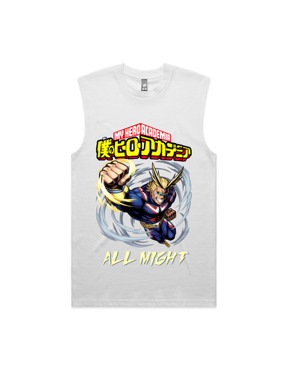 Japanese Anime All Might Mens Tank Top