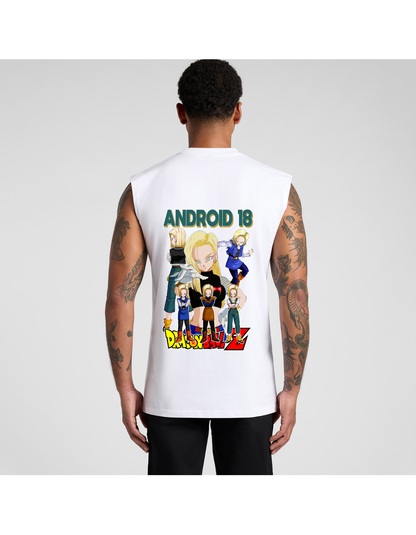 Japanese Anime Andriod 18 Mens Tank Top