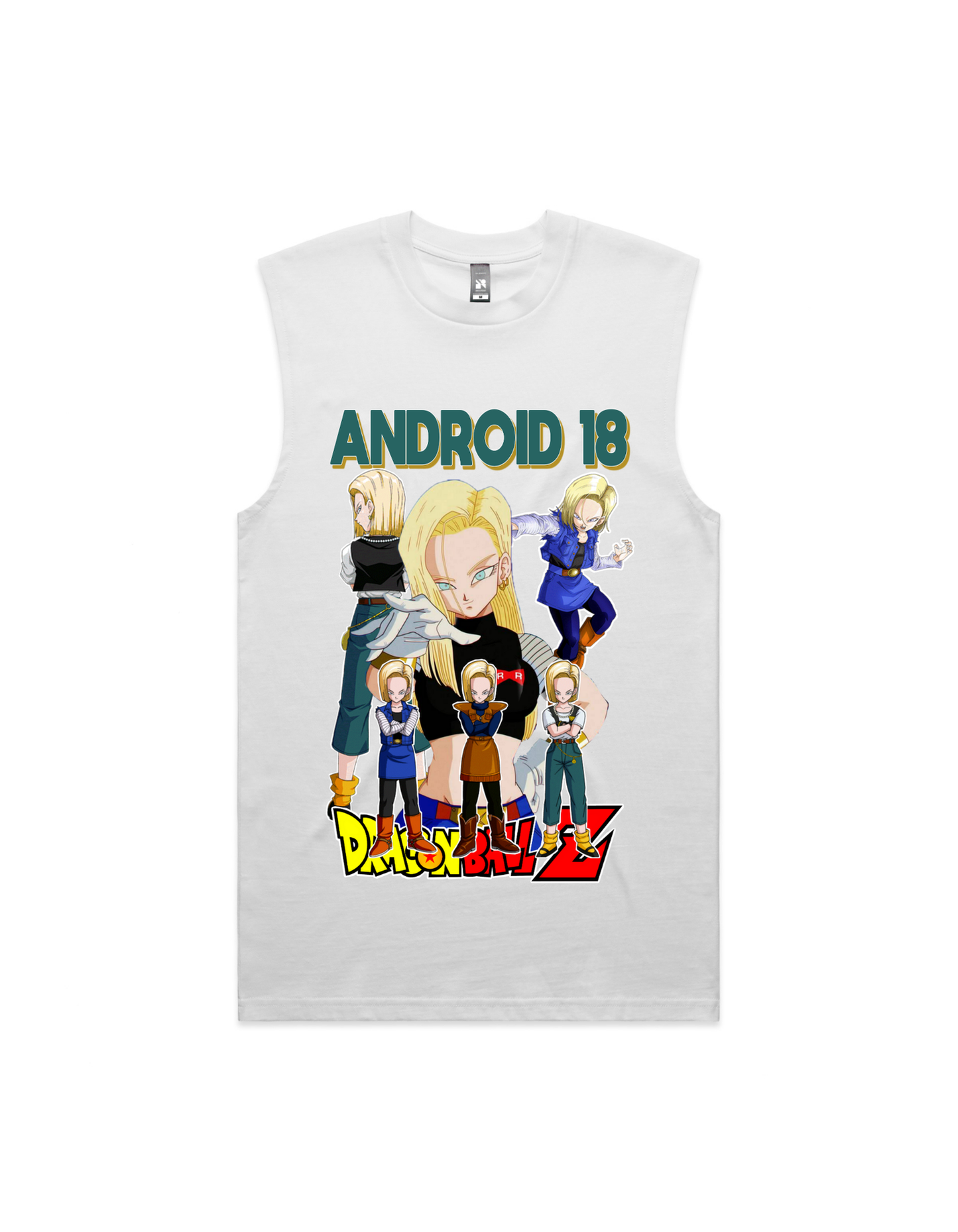 Japanese Anime Andriod 18 Mens Tank Top