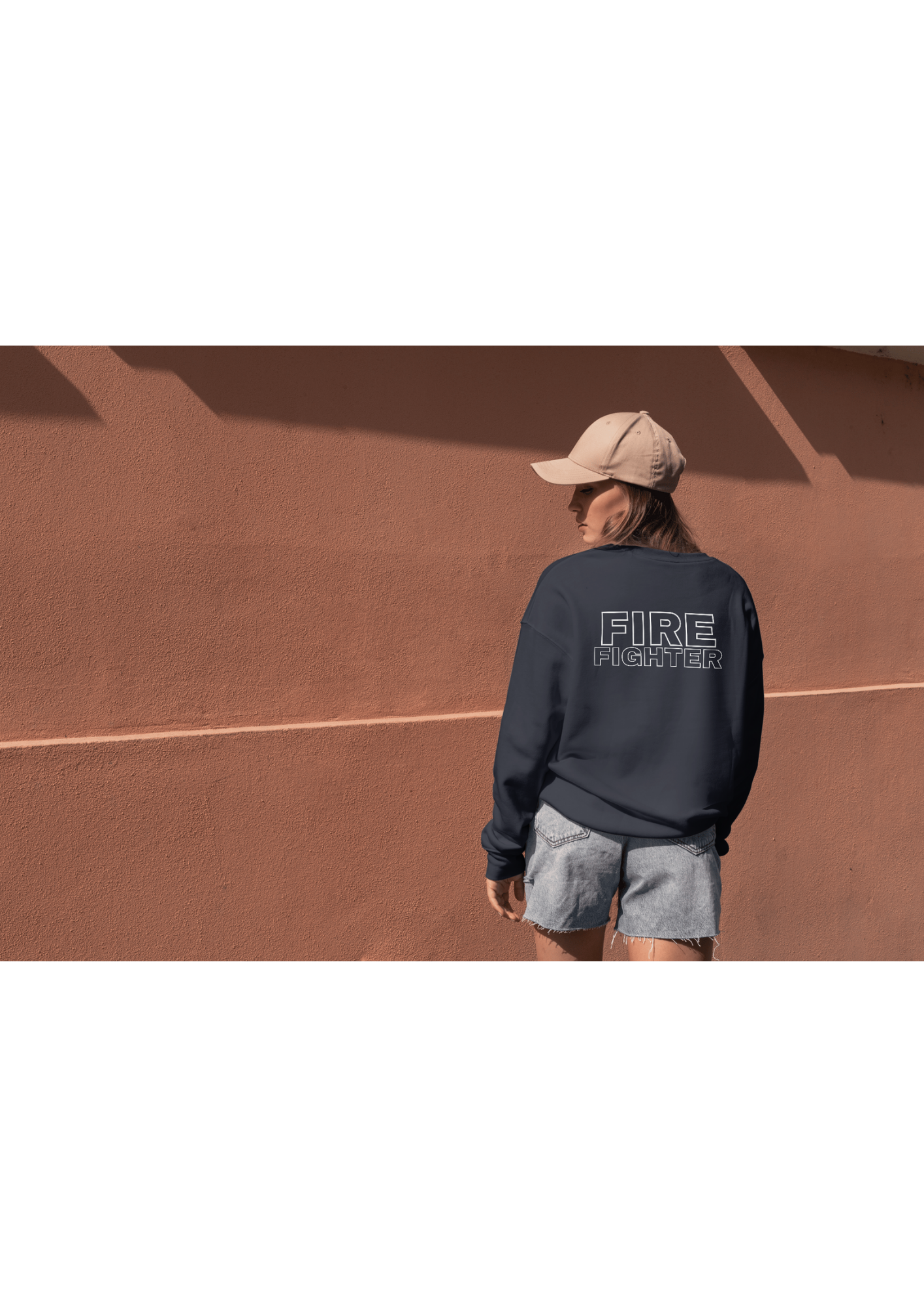 Unisex Hoddies With Fire Fighter Or Emblem To Pocket & Fire Fighter On Back