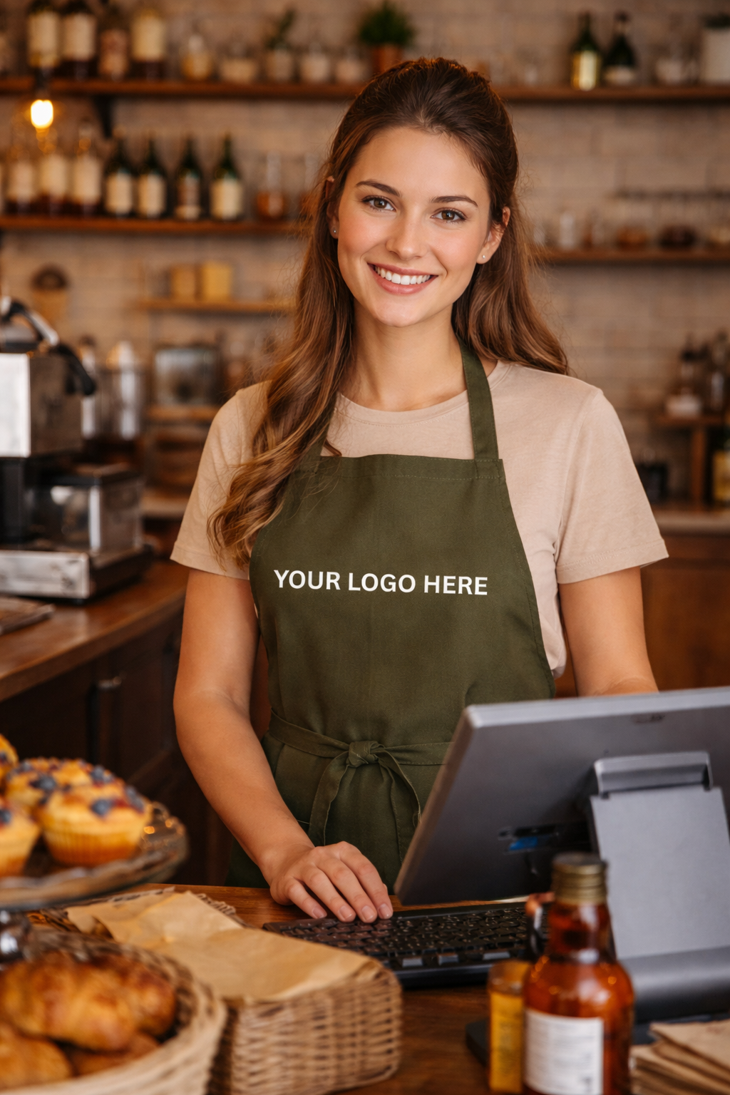 Custom Carrie Apron – Café & Hospitality Work Apron