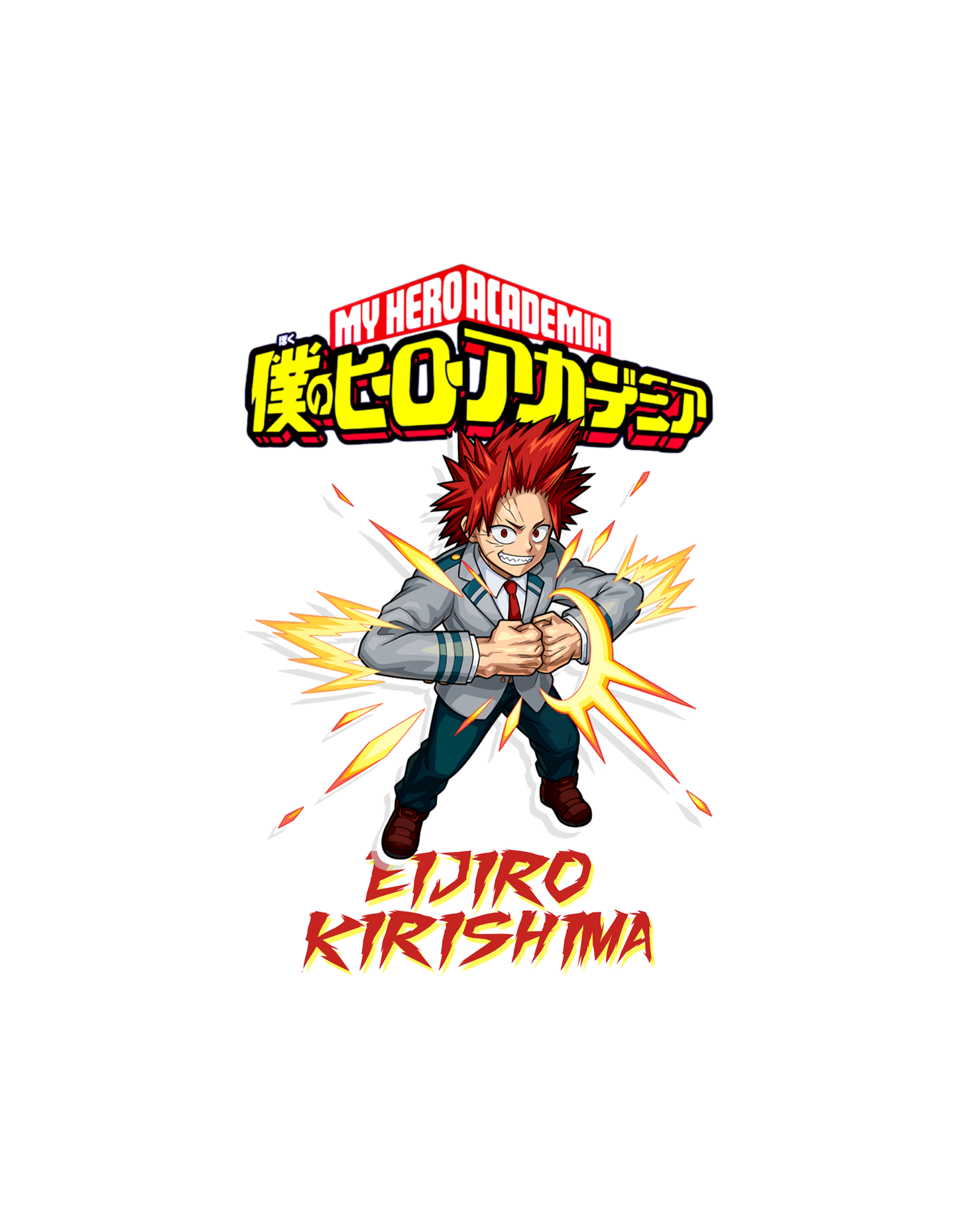 Japanese Anime Eijiro Kirishima Mens Tank Top