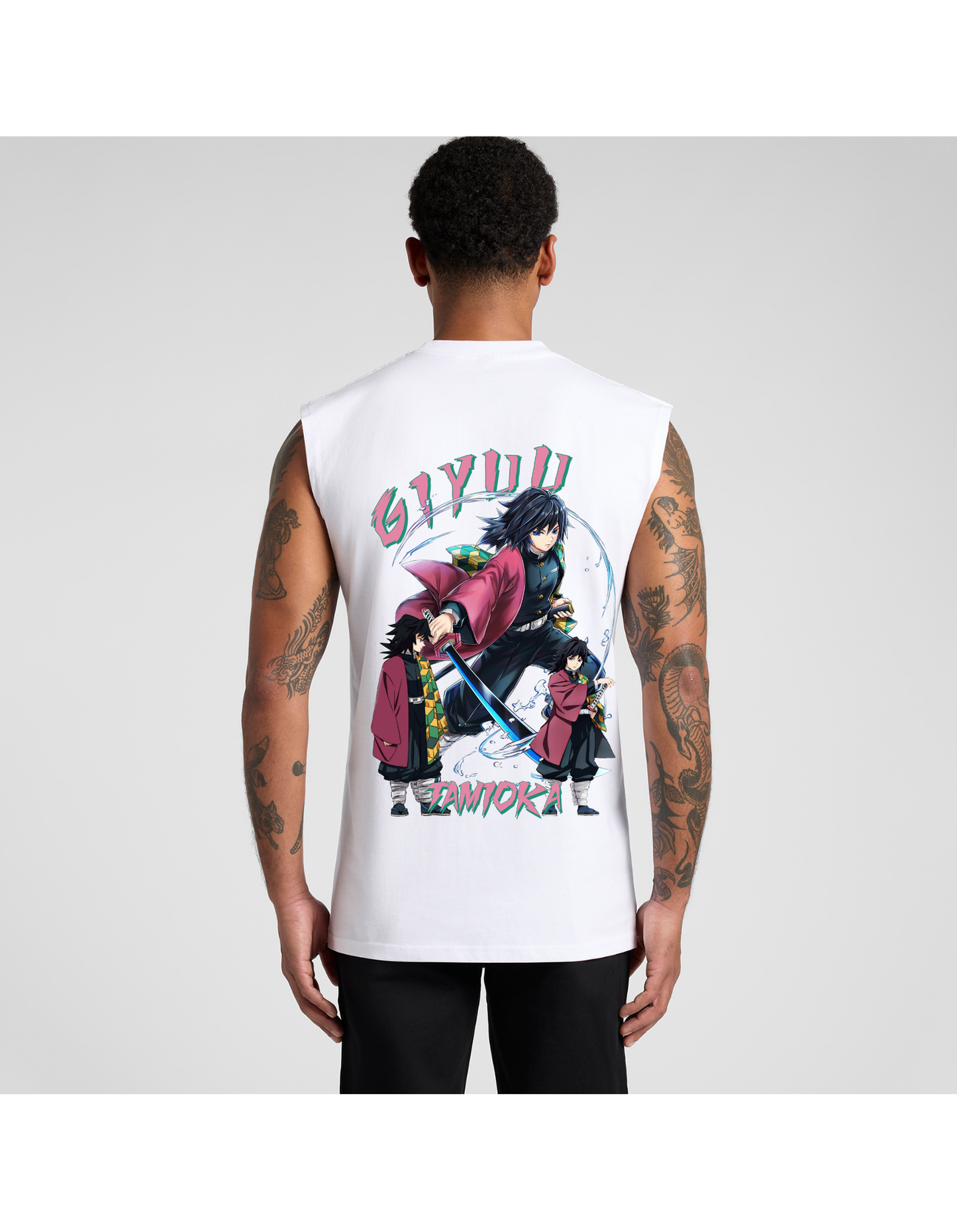 Japanese Anime Giyuu Mens Tank Top