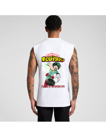 Japanese Anime Izuku Midoriya Mens Tank Top