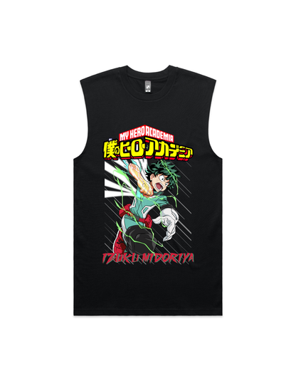 Japanese Anime Izuku Midoriya Mens Tank Top