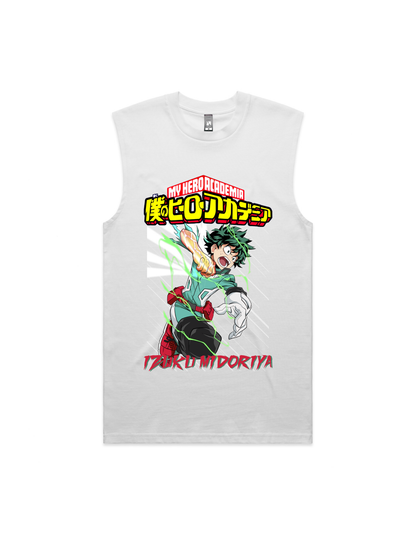 Japanese Anime Izuku Midoriya Mens Tank Top