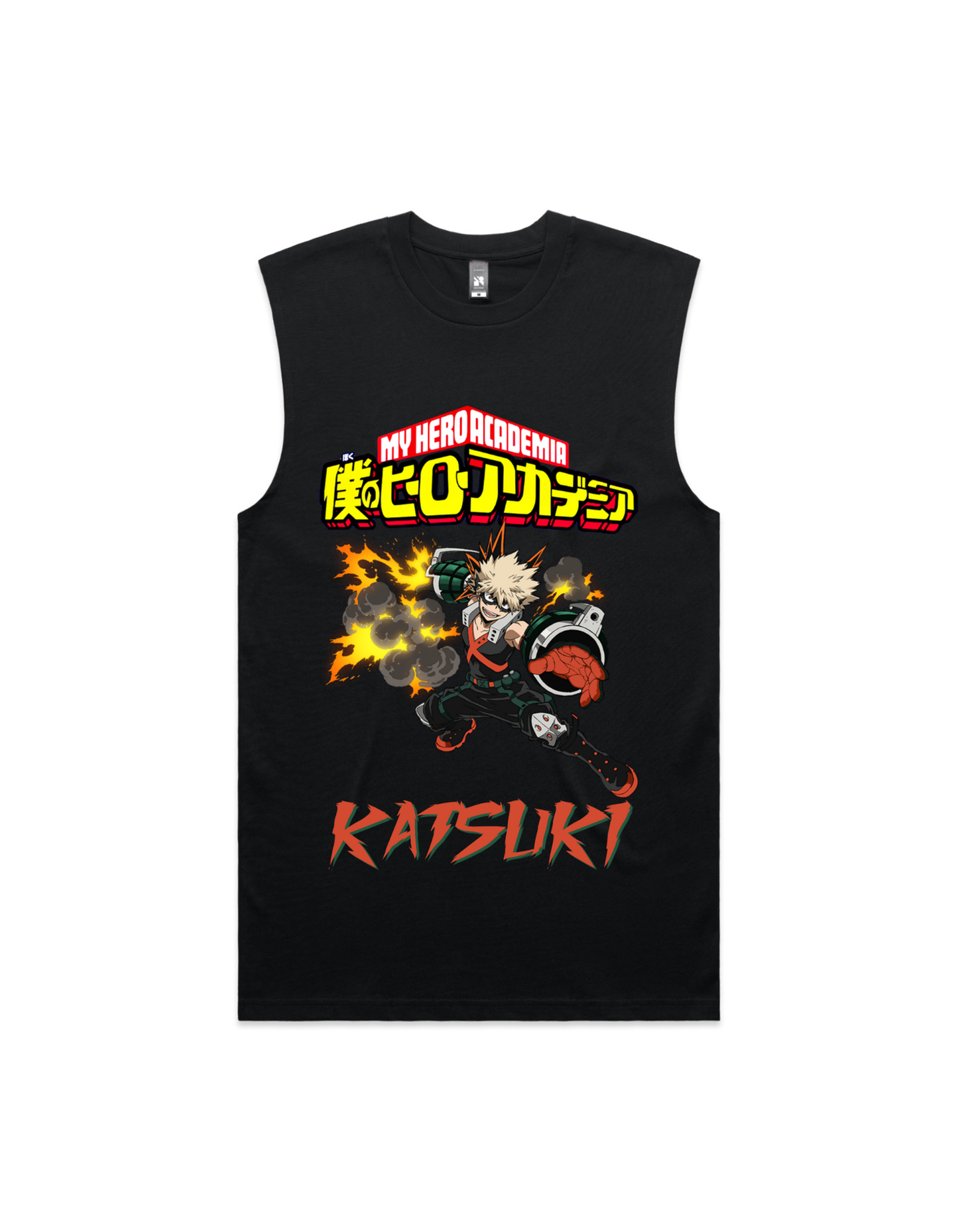 Japanese Anime Katsuki Mens Tank Top