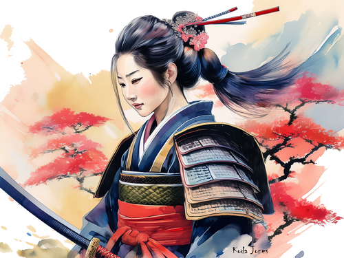Japanese Samurai Mug - Hanae