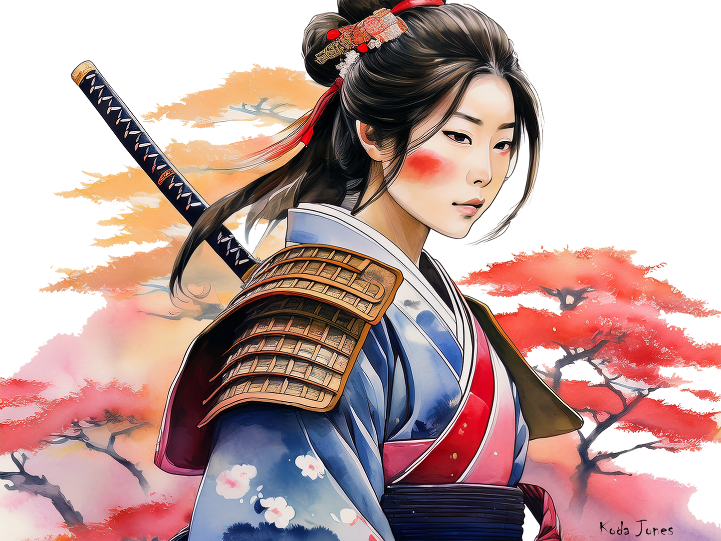 Japanese Samurai Mug - Yuriko