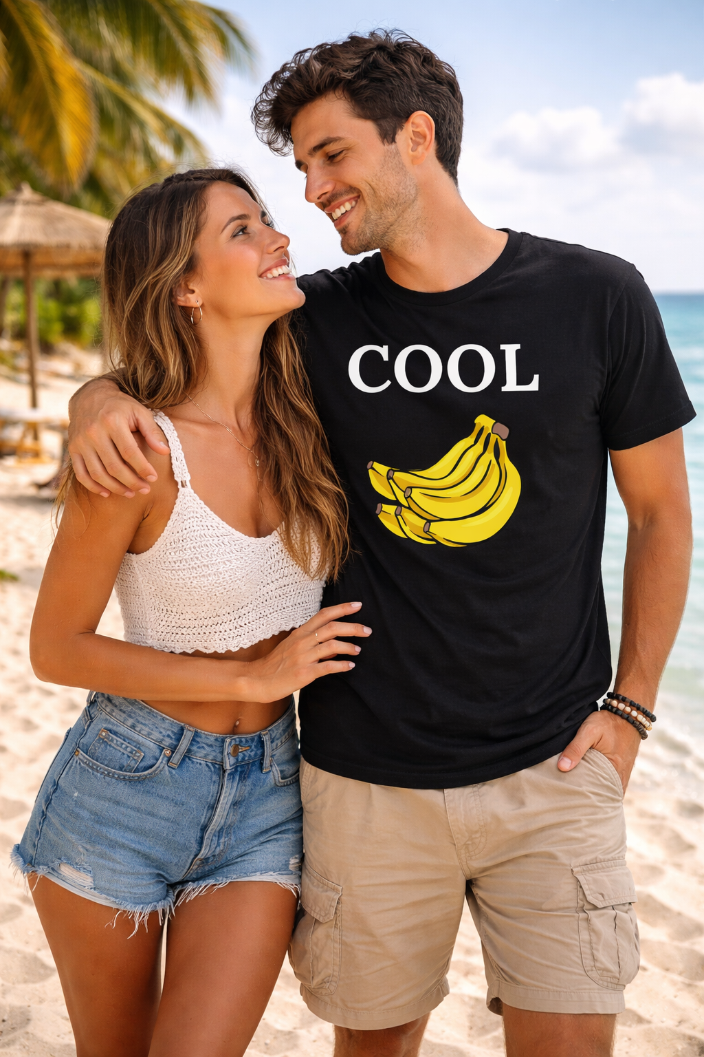 Cool Bananas Men’s Graphic T-Shirt | Funny Banana Tee | Casual Humour Shirt for Him