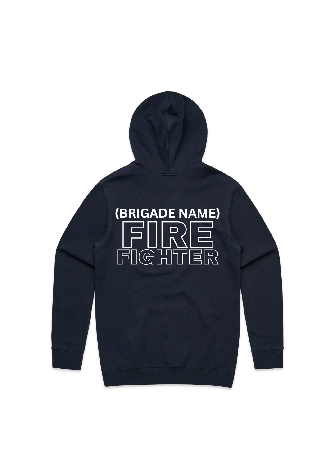 Unisex Hoddies With Fire Fighter Or Emblem To Pocket & Fire Fighter On Back